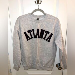 Gray Atlanta Crewneck Sweater